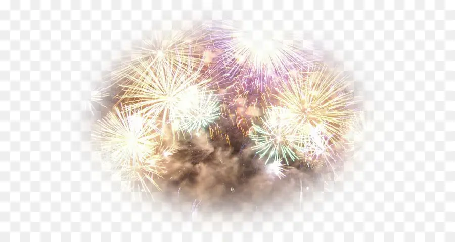 Buntes Feuerwerk zur Neujahrsfeier