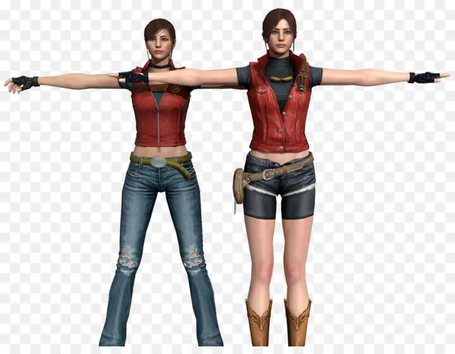 Personaggi femminili dei videogiochi in gilet rossi