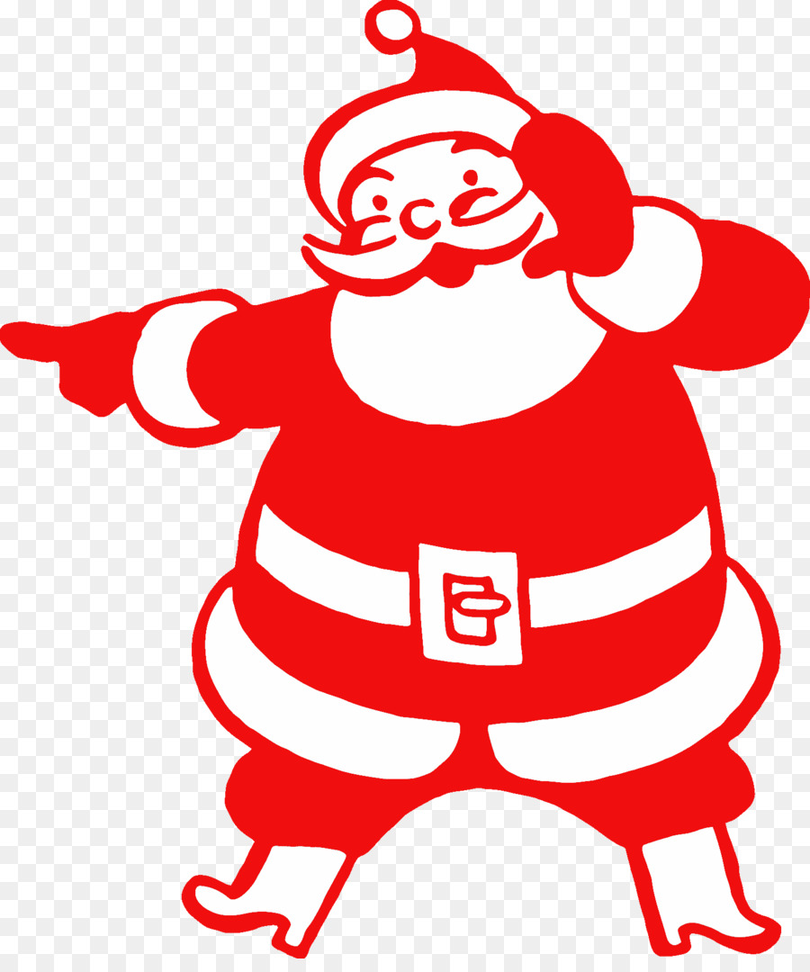 Jolly Santa Claus trong bộ đồ màu đỏ