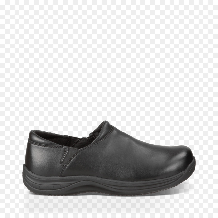 Schwarzer Clog-Schuh mit Riemen