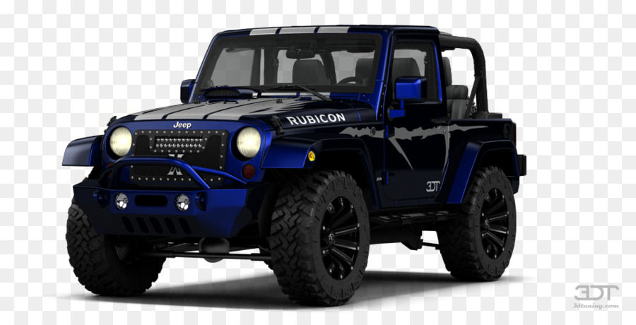 Jeep blu per avventure fuoristrada