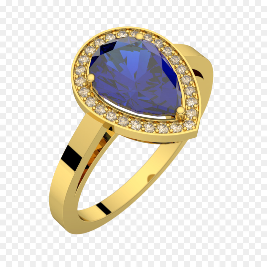 Elegante anello con pietra preziosa viola