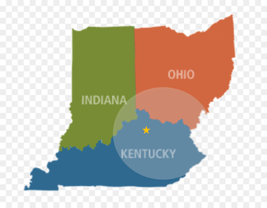 In Illinois, Indiana, Kentucky tri-state area Firenze Ohio County, Kentucky, Ohio River Mappa