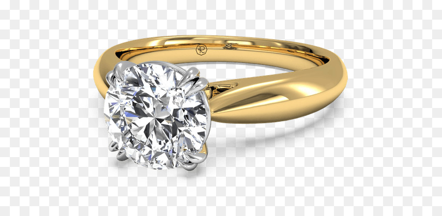 Eleganter Diamantring mit Goldband