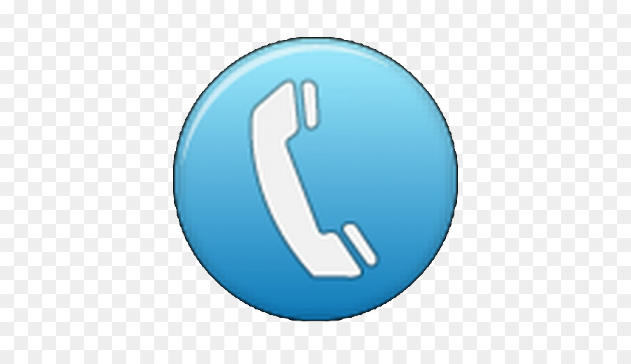 Blaues Telefonsymbol für Kommunikation