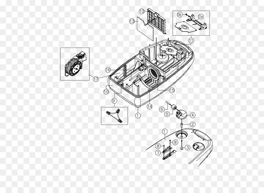 Zeichnung Staubsauger-Diagramm-Tool-Auto