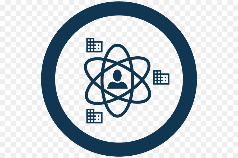 Wissenschaftliches Atomsymbol für Bildungszwecke