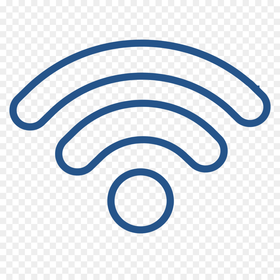 Gelbes WLAN-Signalsymbol