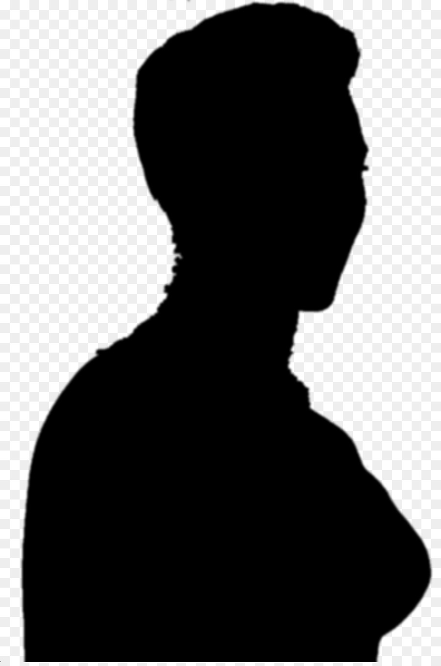 Schwarze Silhouette einer Person