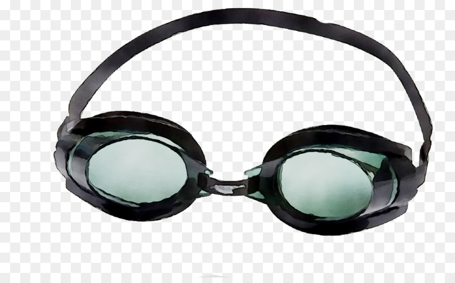 Schwarze Schwimmbrille