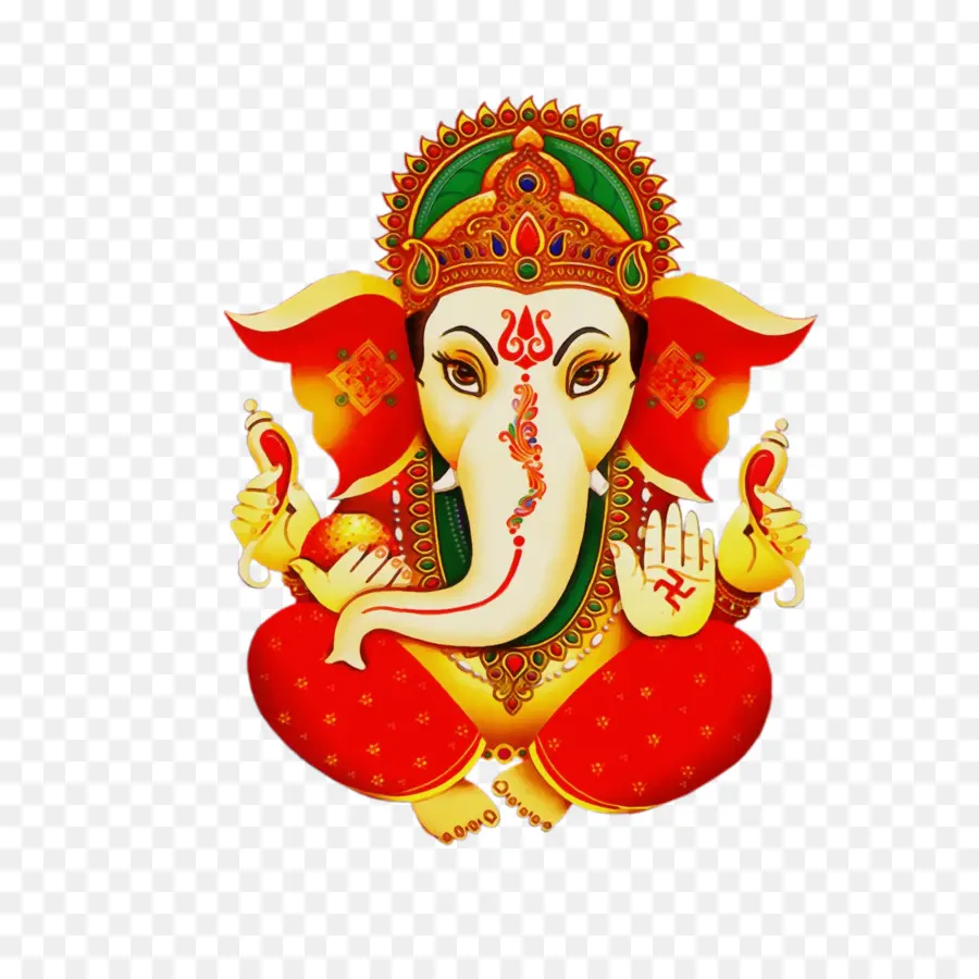 Bunte Ganesha-Illustration