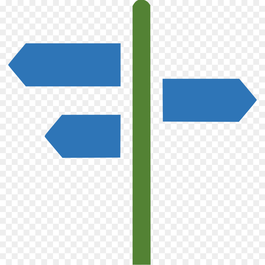 Blue Signpost with Multiple Directions