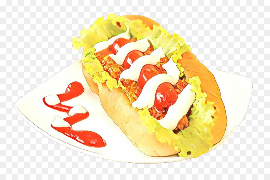 Delizioso hot dog con lattuga