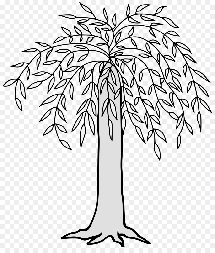 clipart weeping willow tree