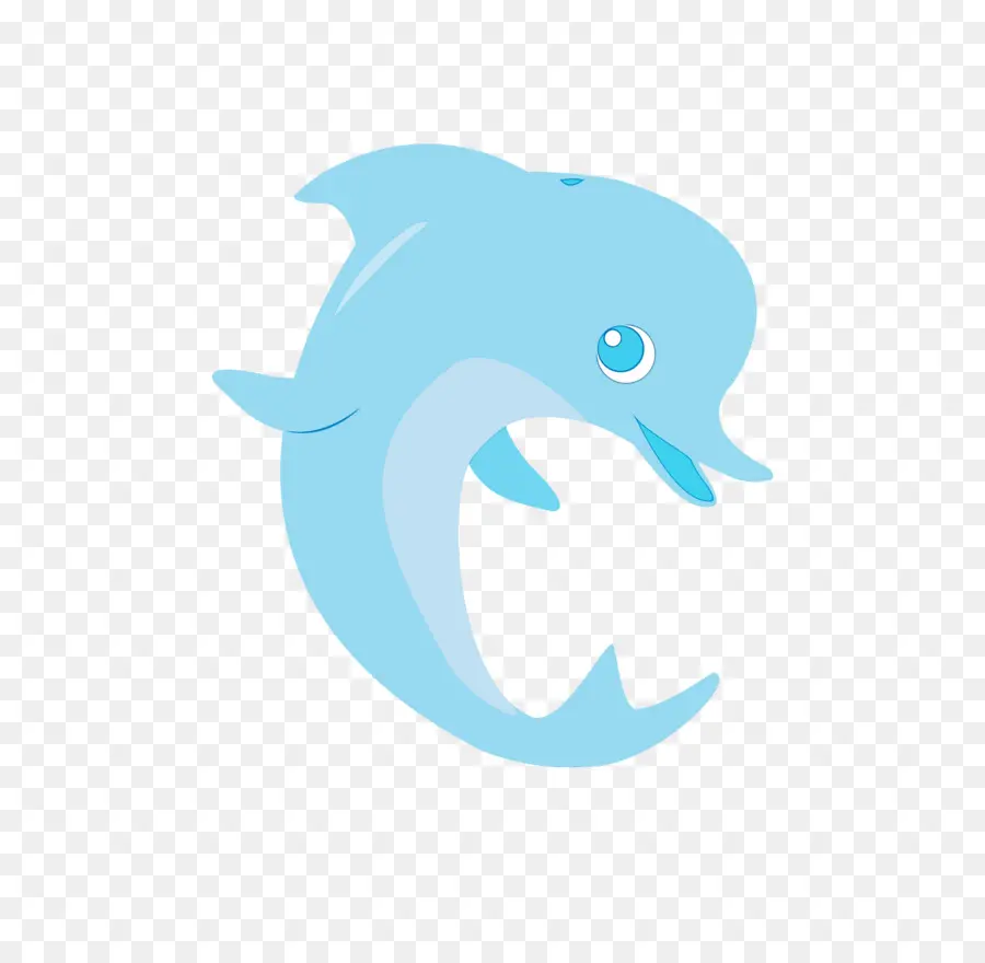 Niedliche blaue Delphin-Illustration