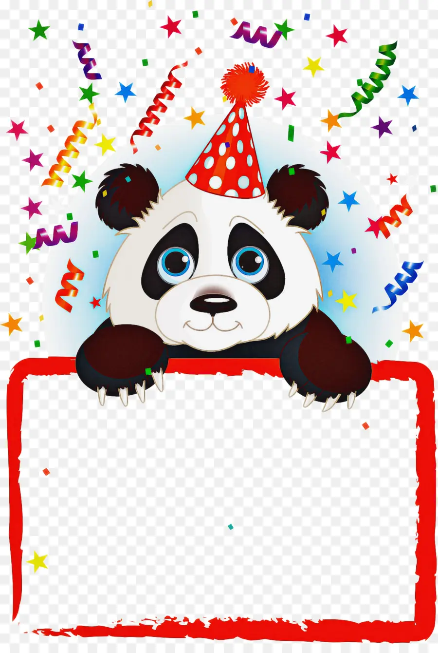 Party Panda với Confetti