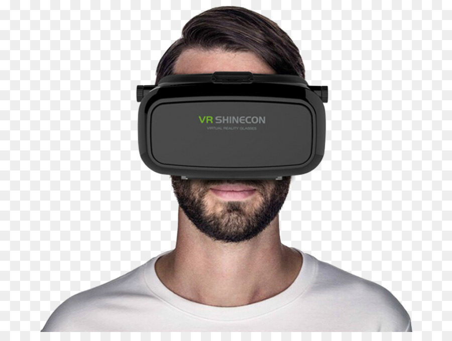 Mann trägt VR-Headset