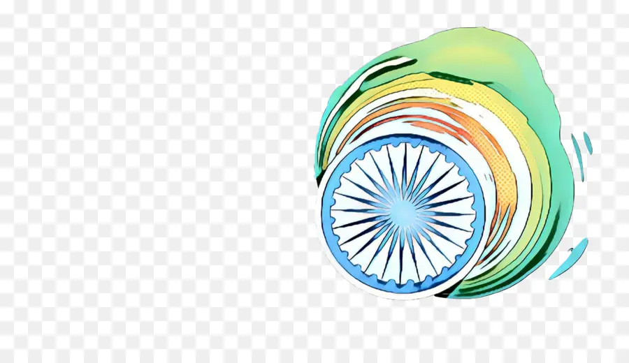 Bandiera indiana con Ashoka Chakra