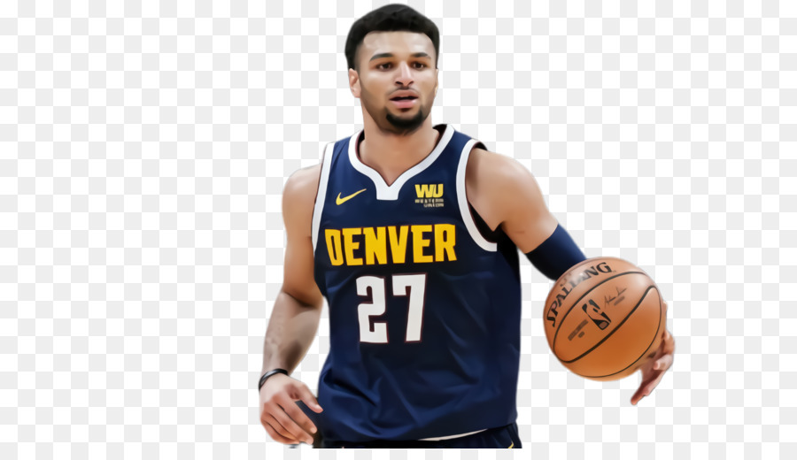 Giocatore di basket con la maglia di Denver