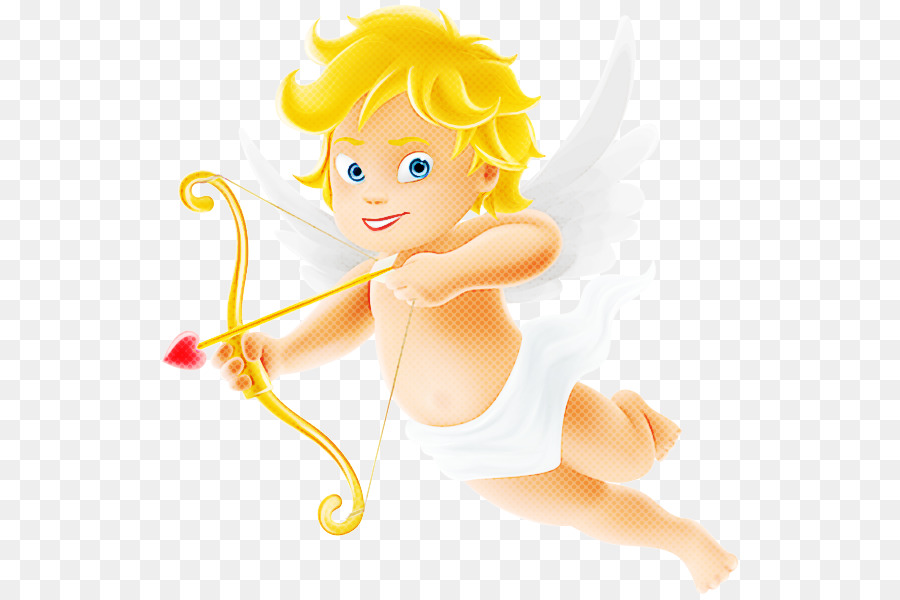 Cupid dễ thương với cung và mũi tên