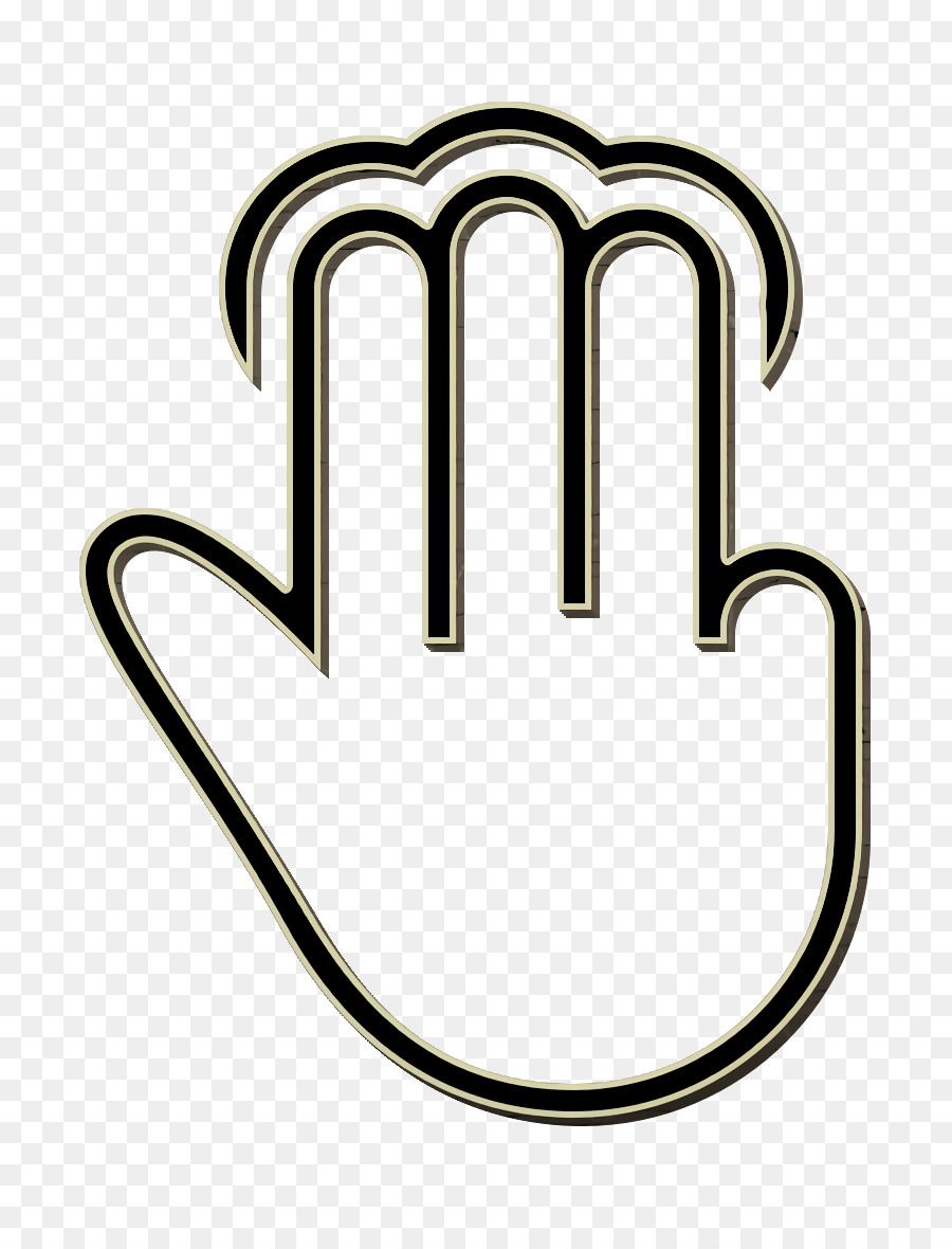 Hand-Umriss-Symbol