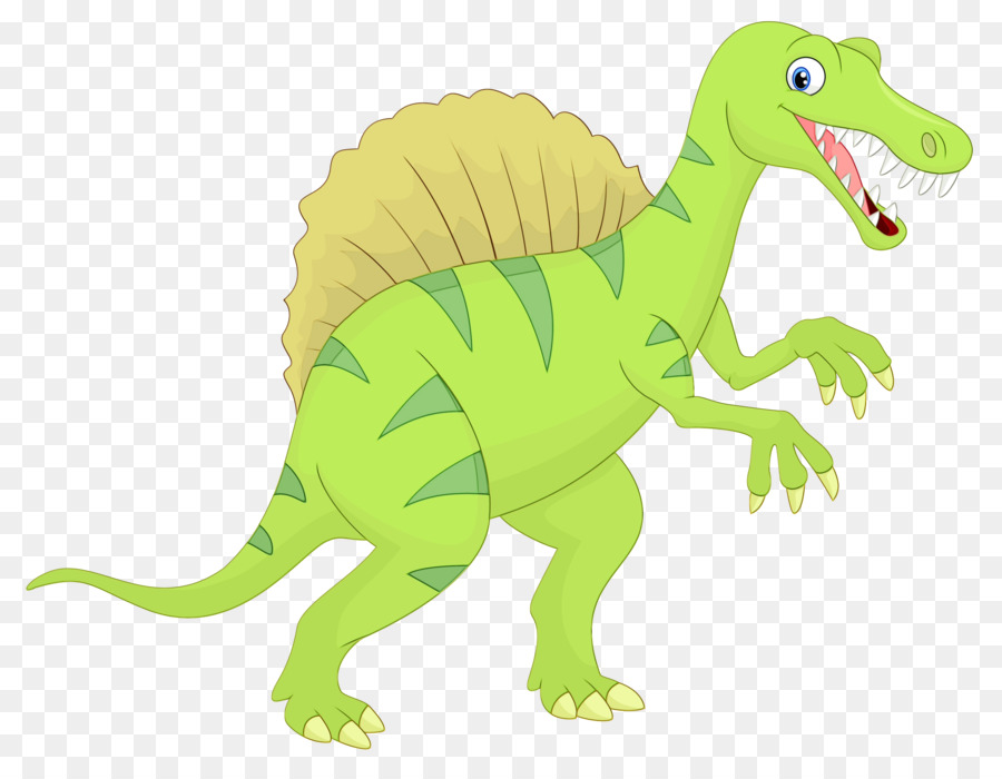 Dinosauro Dimetrodon verde