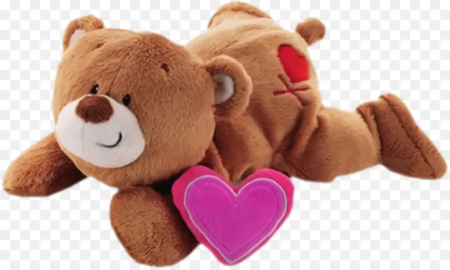 Tenero orsetto di peluche con cuore