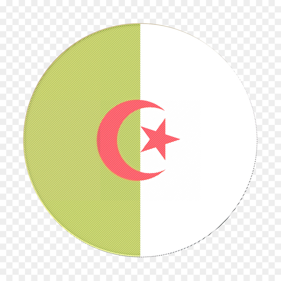 Länder Flaggen-Symbol Algerien-Symbol