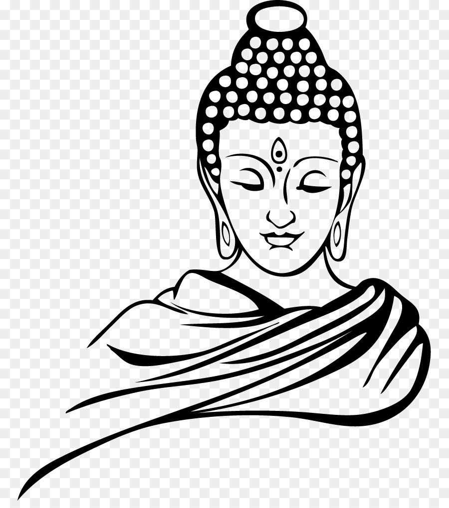 Buddha-Linienkunst-Illustration