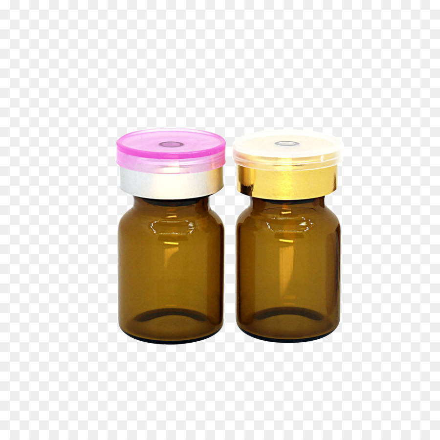 Medicine Bottles with Colored Caps