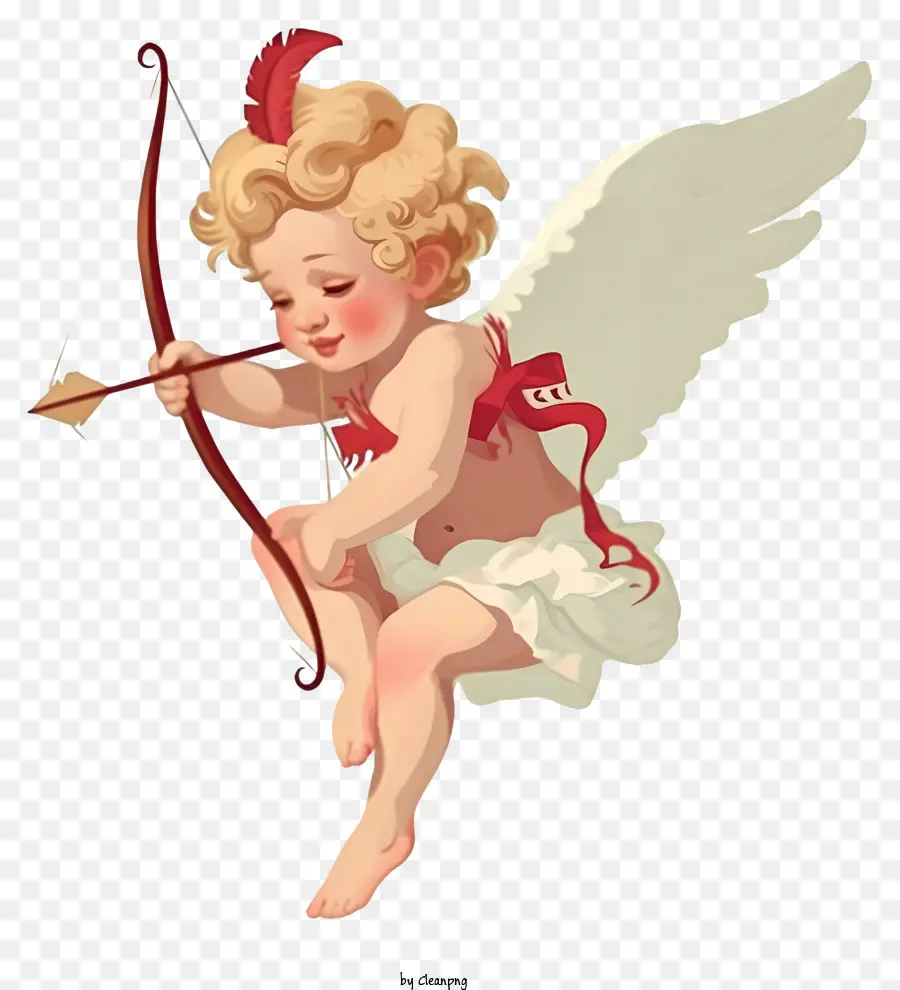 Cupid với cung và mũi tên