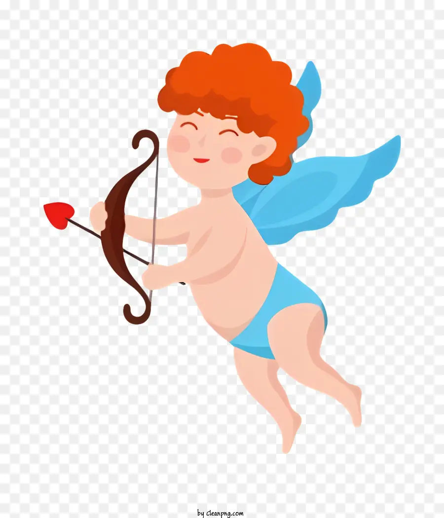 Cupid Aiming Heart Arrow