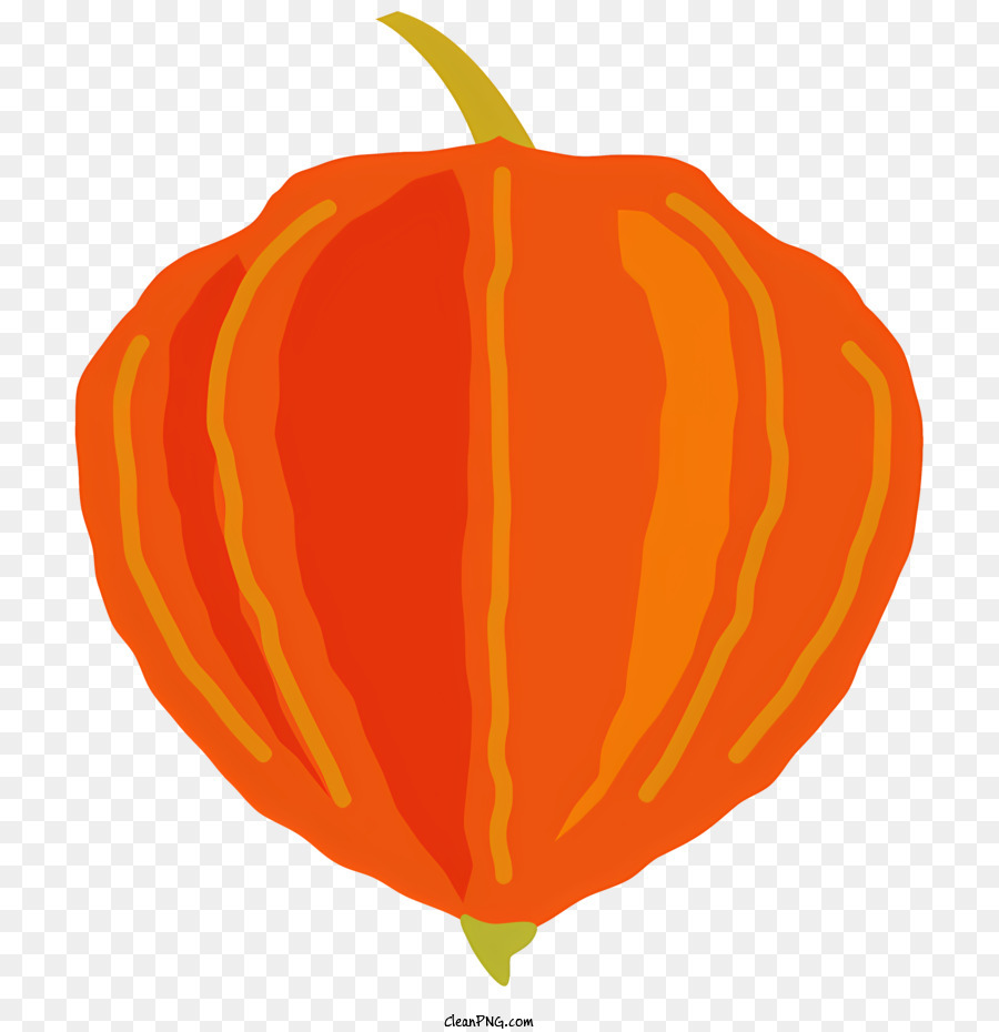 Orangefarbene Kürbisillustration