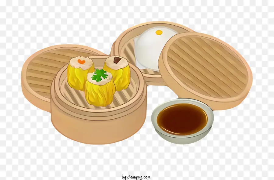 Dim sum với nước sốt