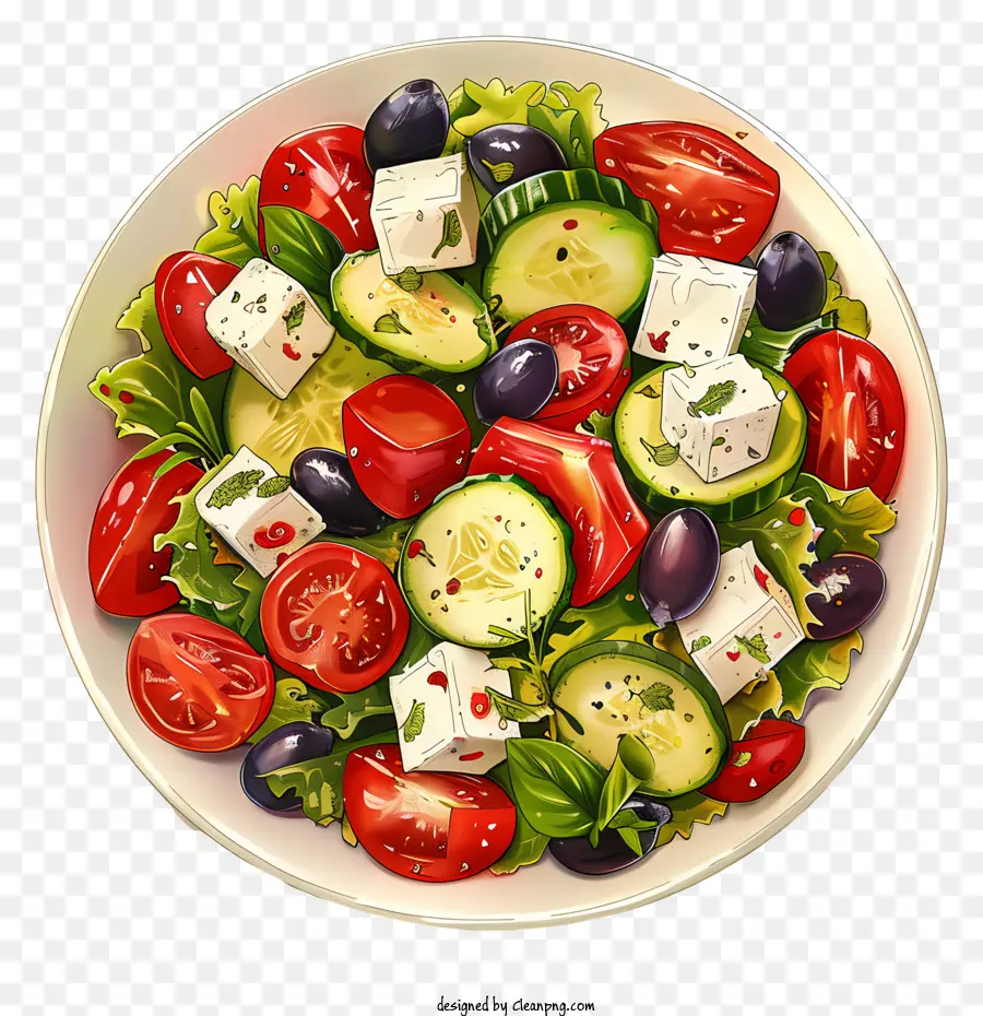 Frischer griechischer Salat