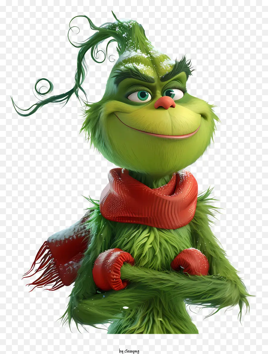 Grinch con sciarpa rossa