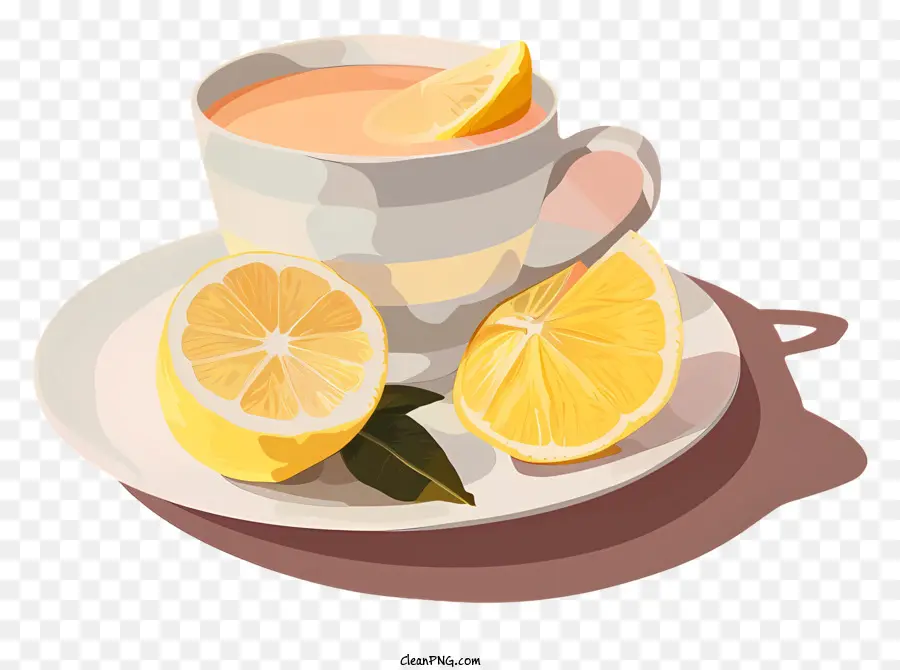 Tazza di tè al limone