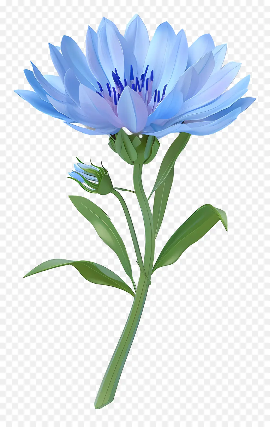 Blau blühende Blume