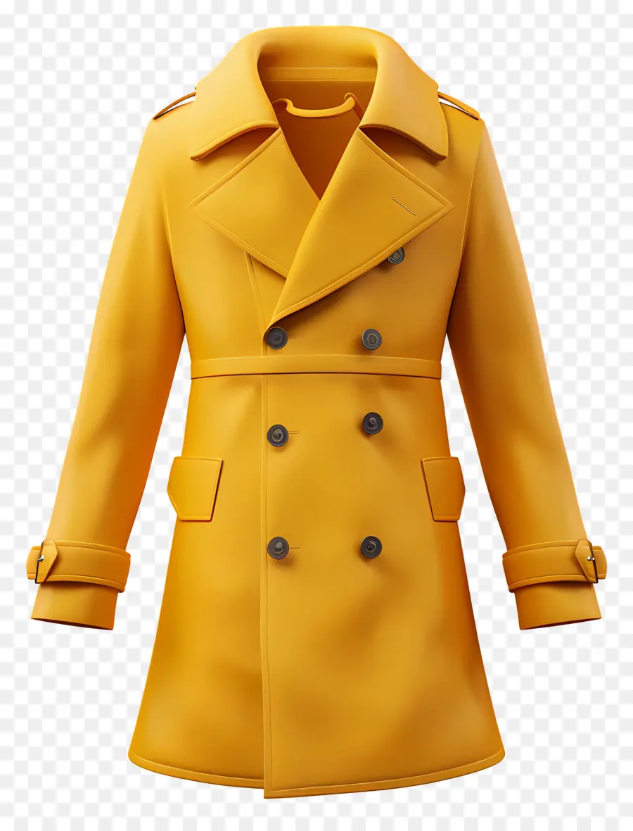 Bright Yellow Coat for Rainy Days