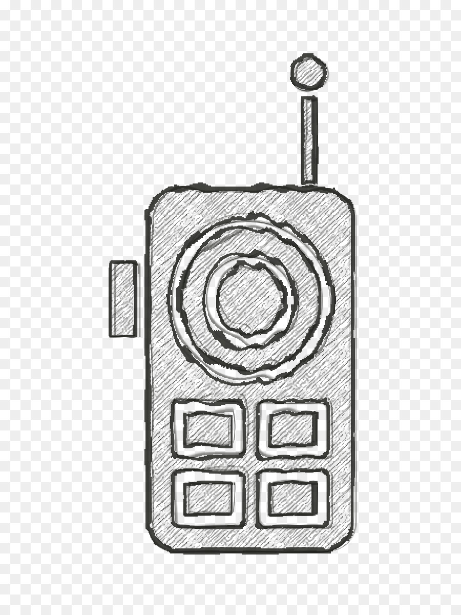 Walkie-Talkie-Symbol Frequenzsymbol Jagd-Symbol