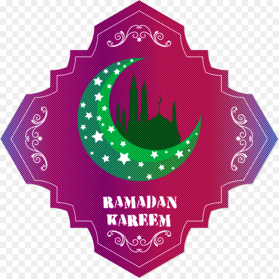 Distintivo di auguri del Ramadan Kareem