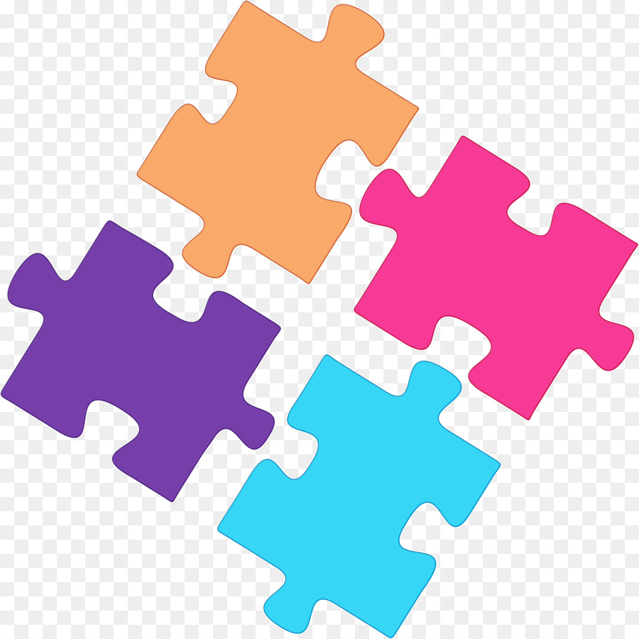 Bunte runde Puzzle-Illustration