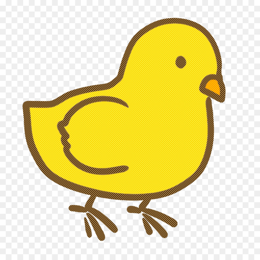 Cute Yellow Duck Cartoon