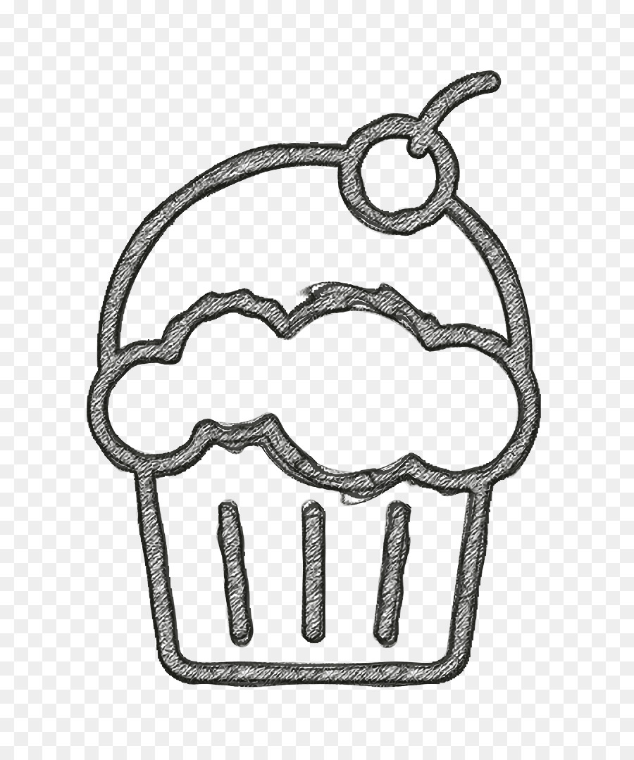 Muffin-Symbol Fast-Food-Symbol Lebensmittel- und Restaurant-Symbol