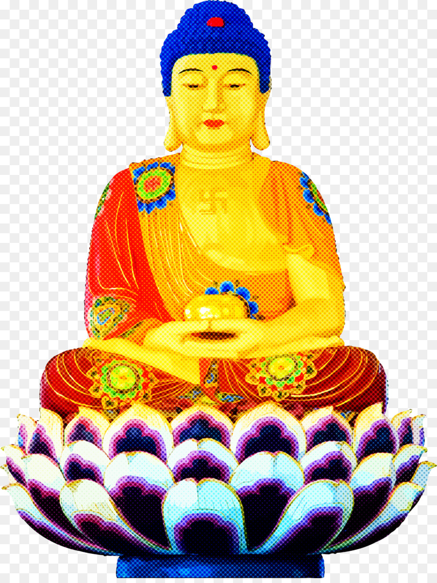 Bunte Buddha-Statue