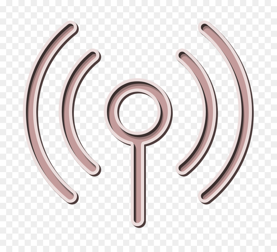 Rotes WLAN-Signalsymbol