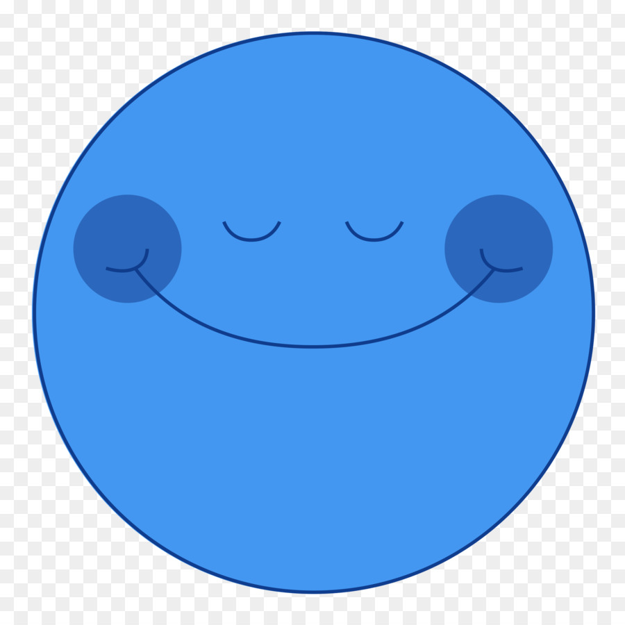 Emoji faccina blu