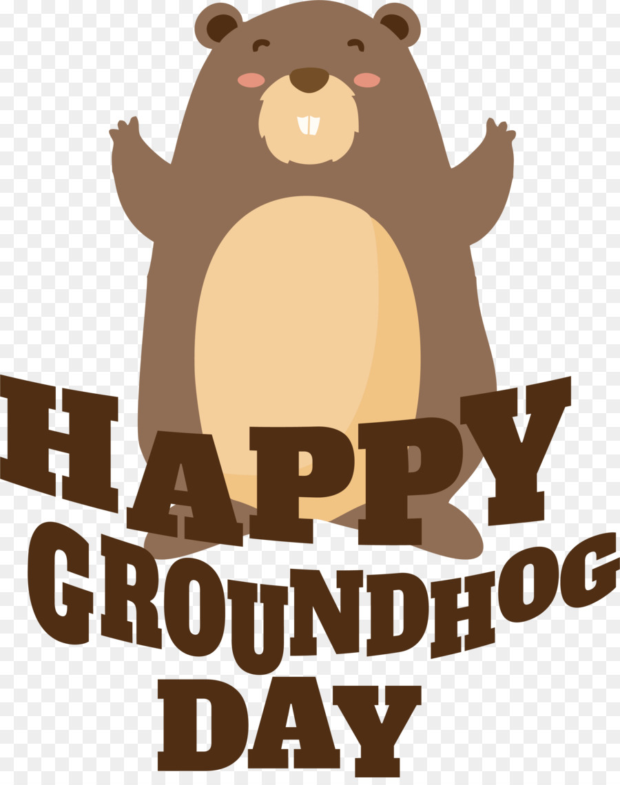 Happy Groundhog Day Illustration