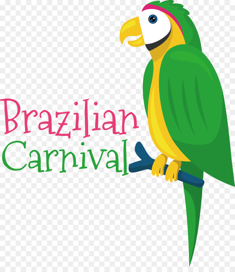 Papagei für den brasilianischen Karneval