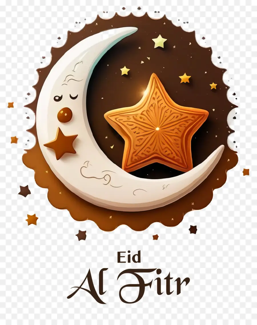 Eid Al Fitr Moon and Star